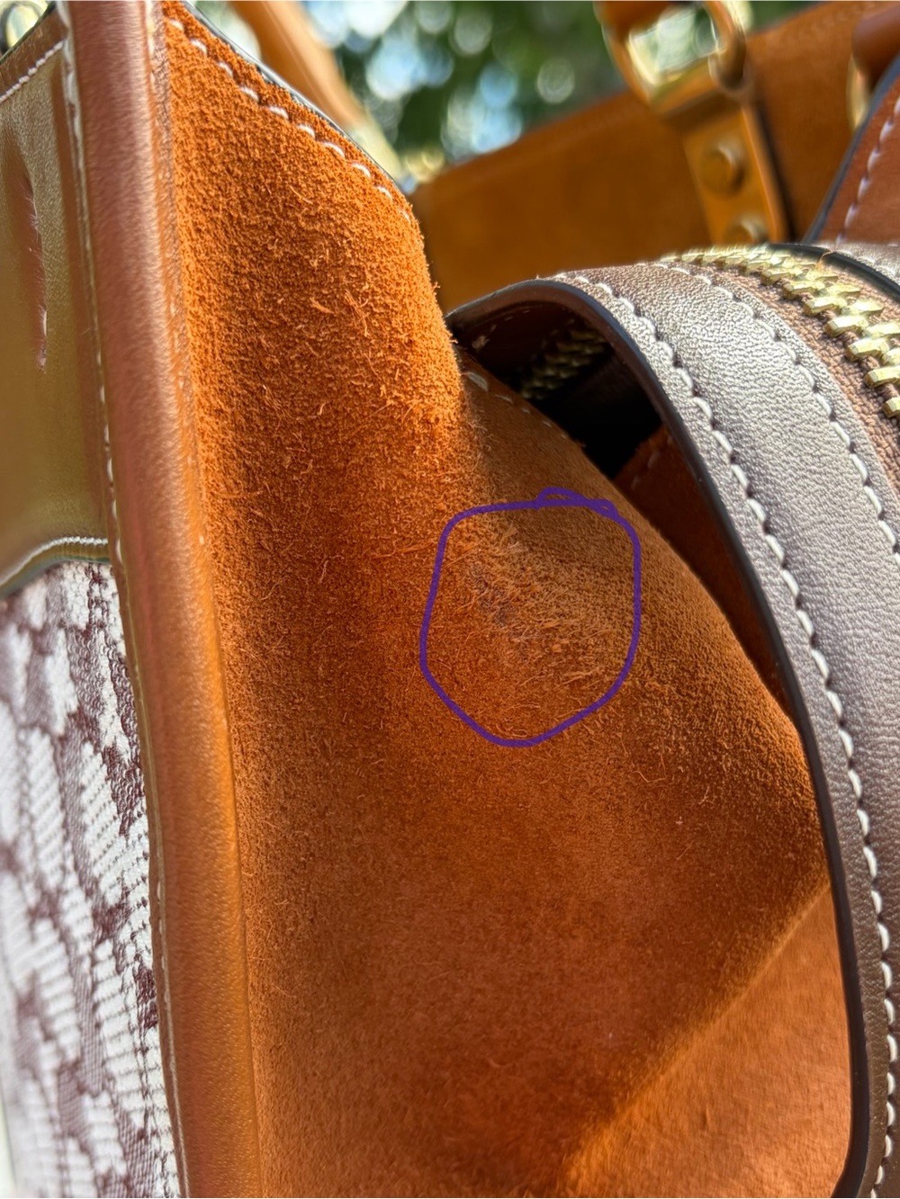 Coach Rogue 25 Signature Textile Jacquard Coco Amber Leather C6444 NWT - Picture 15 of 17